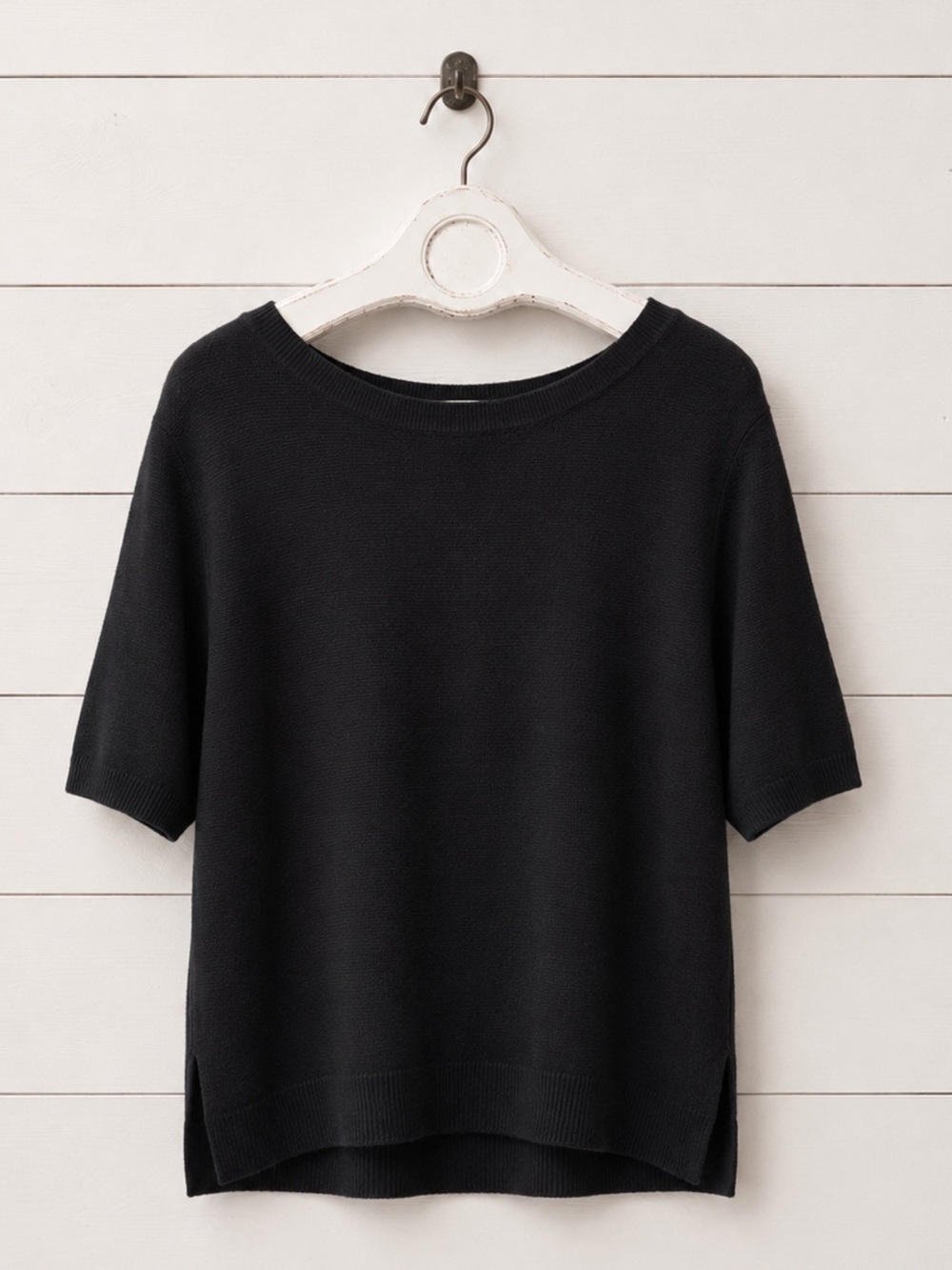 NWT Women's Black Crewneck Sweater - Classic Knit Crew